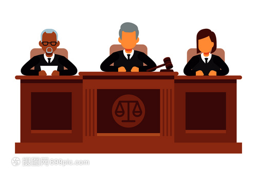 法官插画 法律精神的视觉诠释